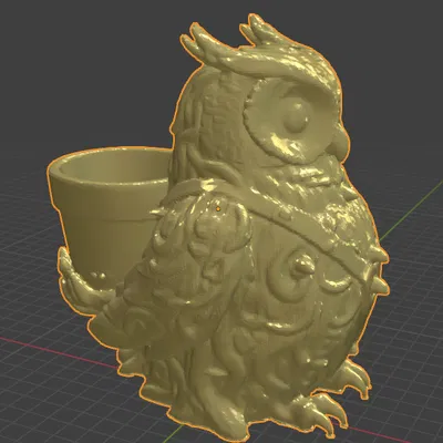 Giá Đỡ Chậu Cây Hình Cú (Owl Pot Plant Holder)