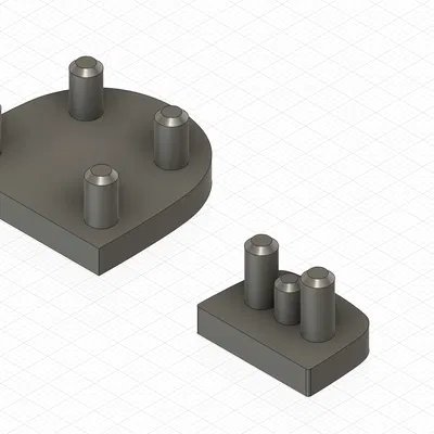 Đế cao gót thay thế cho giày nữ (24×17 mm & 34×35 mm)