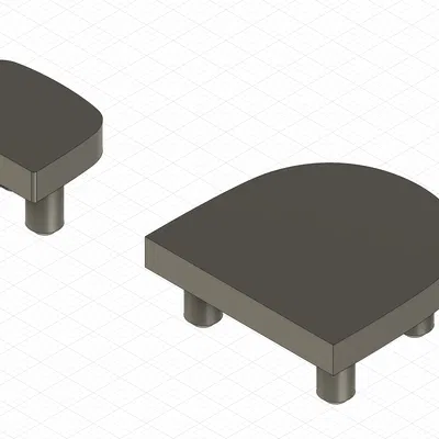 Đế cao gót thay thế cho giày nữ (24×17 mm & 34×35 mm)