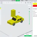 Mô Hình Xe Taxi Vàng 3D Đẹp Mắt - Thumbnail 2