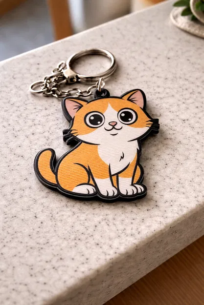 Móc Khóa Mèo Dễ Thương - Phụ Kiện Đáng Yêu Cho Chìa Khóa - Image 1