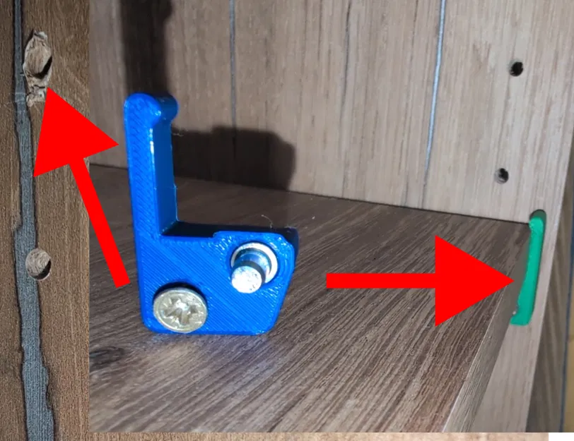 Chốt đỡ kệ tủ thay thế có vít gia cố | Schrank Bodenträger Ersatz mit Verstärkung - Image 1