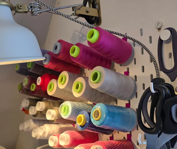 Ikea Skadis holder ống chỉ may Overlock (Overlock sewing thread spool holder) - Image 3