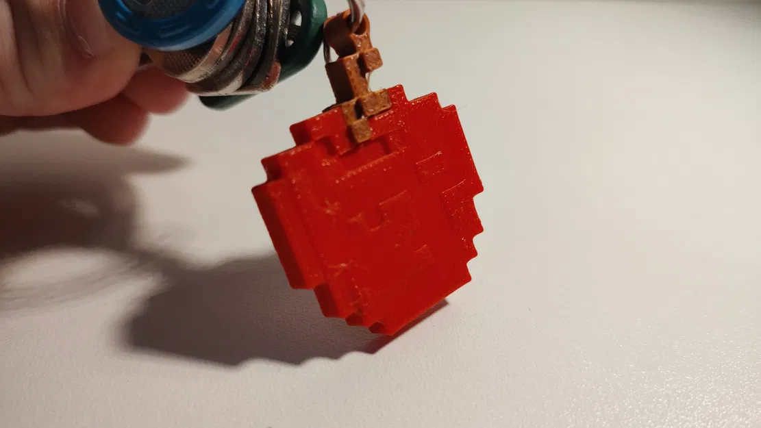 Móc Khóa Táo Minecraft 3D Độc Đáo - Image 1