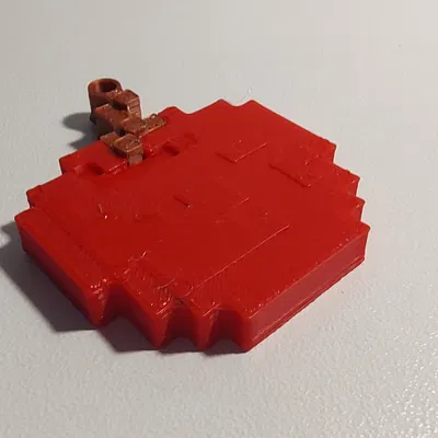 Móc Khóa Táo Minecraft 3D Độc Đáo