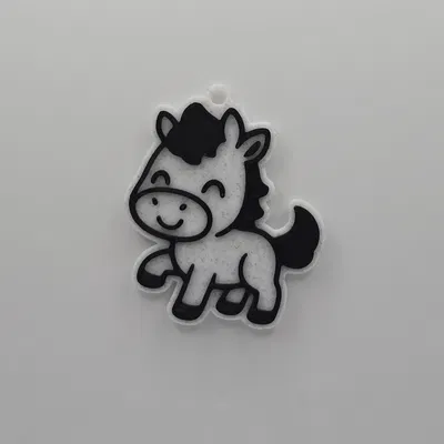 Móc Khóa Ngựa Con 3D Đáng Yêu - Quà Tặng Độc Đáo