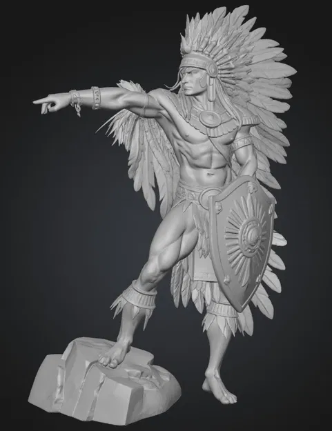 Mô hình Chiến Binh Lông Vũ - Biểu tượng Uy dũng - Image 1