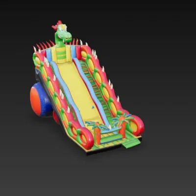 Cầu trượt hơi rồng Kirmes H0 1/87 - Mô hình đường sắt