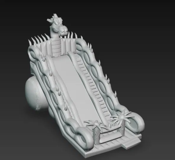 Cầu trượt hơi rồng Kirmes H0 1/87 - Mô hình đường sắt - Image 2