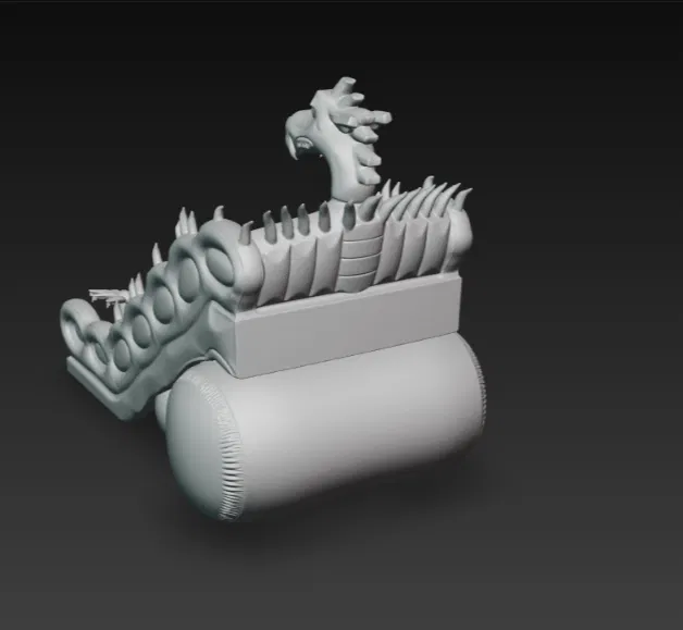 Cầu trượt hơi rồng Kirmes H0 1/87 - Mô hình đường sắt - Image 3