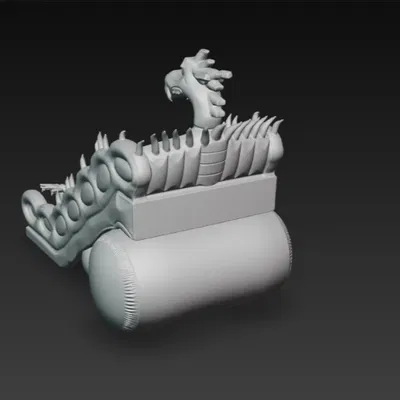 Cầu trượt hơi rồng Kirmes H0 1/87 - Mô hình đường sắt