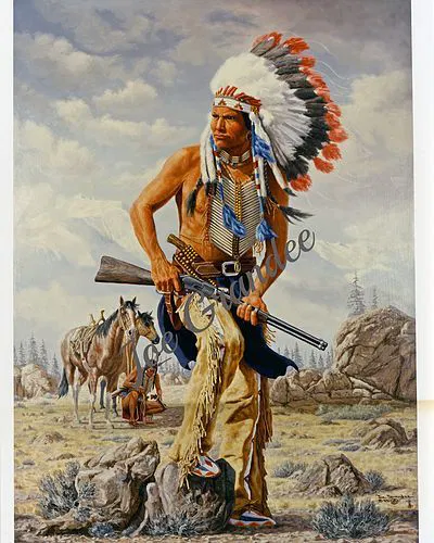 Mô Hình Chiến Binh Miền Đồng Cỏ Bản Địa Đẹp Mắt - Image 2