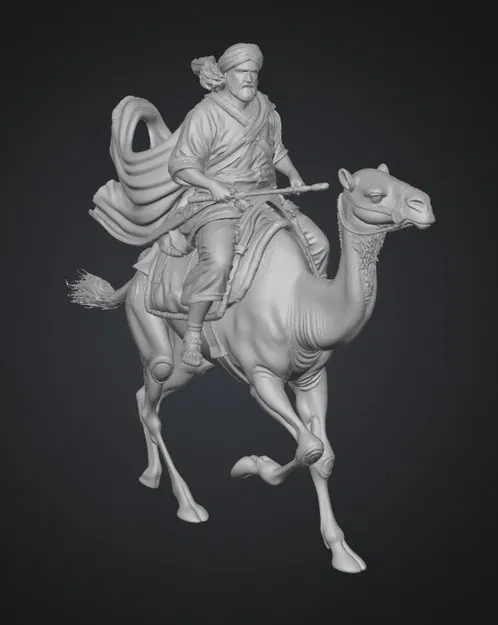 Mô Hình 3D Kỵ Sĩ Sa Mạc "Desert Cavalier" Ấn Tượng - Image 1