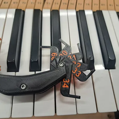 Dụng Cụ In 3D Đo Khoảng Cách Phím Đàn Piano AR Gauge