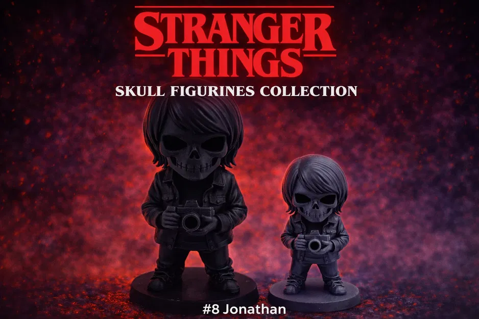 Bộ tượng Skull Stranger Things #8 – Jonathan - Image 1