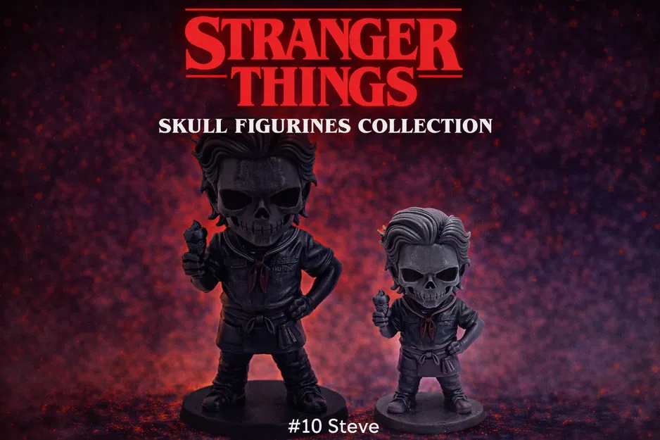Bundle tượng đầu lâu Stranger Things #10 – Steve - Image 1