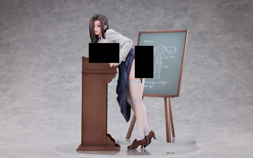 Cô giáo sexy phong cách Anime / Hentai (NSFW) – mô hình 3D - Image 1