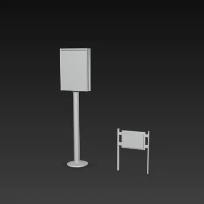 Mô Hình Biển Quảng Cáo ALDI Tỉ Lệ 1/87 Cho Diorama