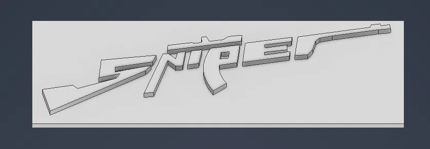 Tấm Biển "SNIPER" 3D - Trang Trí Độc Đáo - Image 1