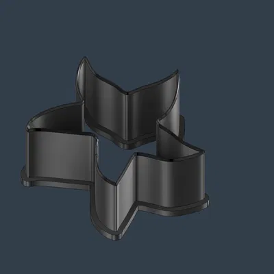 Khuôn Cắt Bánh Hình Ngôi Sao 3 Cánh Xoắn Độc Đáo