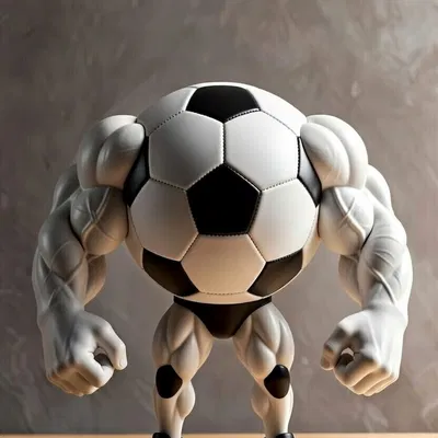 Mô Hình Quả Bóng Đá Cơ Bắp - Trang Trí Độc Đáo Cho Người Yêu Thể Thao