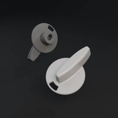 Núm Vặn Bếp 50mm, Lỗ Vuông 7mm