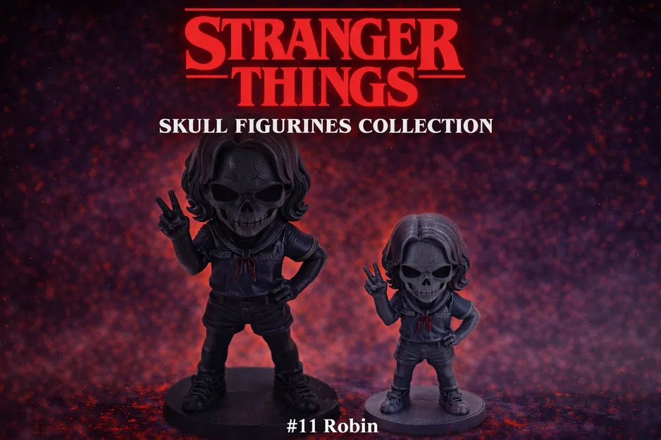 Stranger Things Skull Figurines Bundle #11 Robin - Image 1