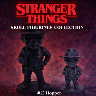 Bộ tượng sọ Stranger Things #12 Hopper