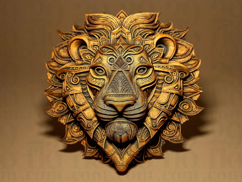 Mặt Nạ Sư Tử 3D - Trang Trí Sang Trọng, Quà Tặng Ý Nghĩa - Image 1