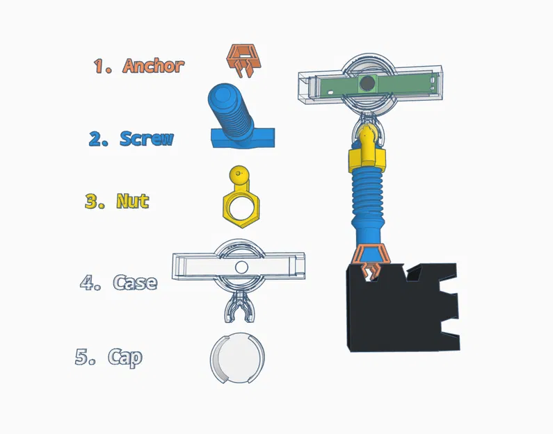 Flex Cam - Giá đỡ camera dẻo cho Arducam UB0240 (demo Ender-3 V2) - Image 3