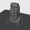 Tượng Đầu Moai 3D - Trang Trí Độc Đáo, Dễ In - Thumbnail 1