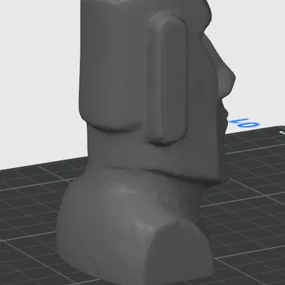 Tượng Đầu Moai 3D - Trang Trí Độc Đáo, Dễ In