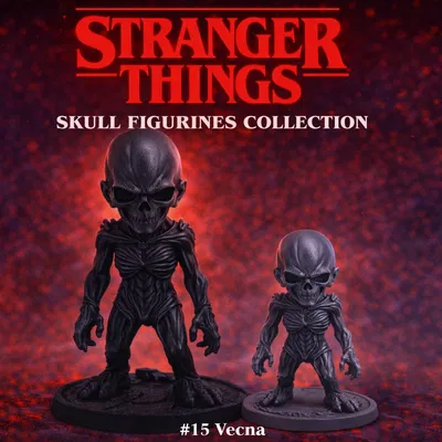 Bộ tượng sọ Stranger Things #15 – Vecna