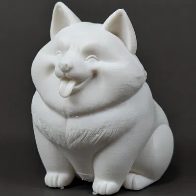 Mô Hình Chú Chó Alaskan Malamute Mập Mạp Đáng Yêu