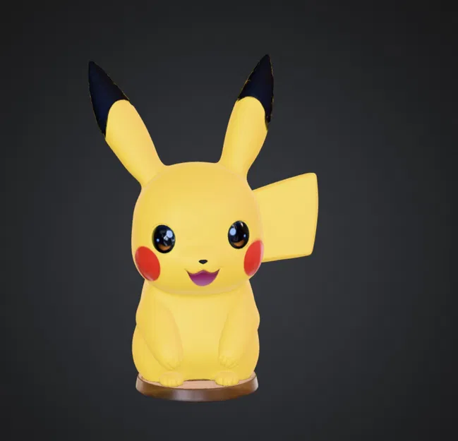 Mô Hình Pikachu 3D Đáng Yêu - Tải File In 3D - Image 1