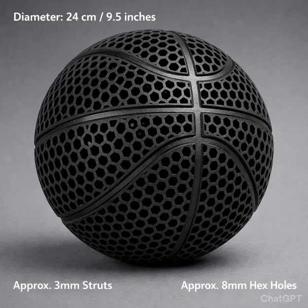 Bóng rổ Airless Basketball - Không cần bơm, chơi cực đỉnh - Image 1