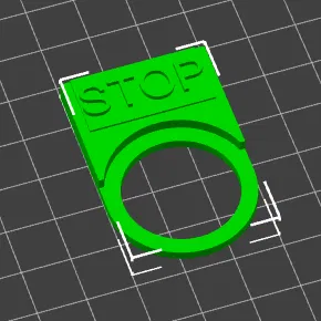 Nắp Chụp Bảo Vệ Nút Dừng Khẩn Cấp "STOP"
