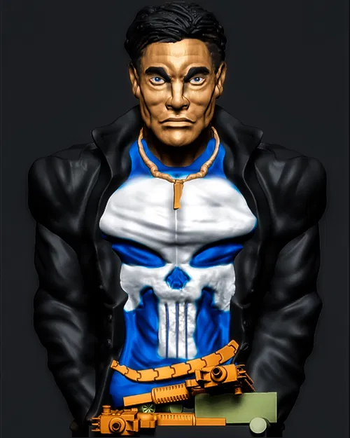 Tượng Punisher - Mô hình Phản Anh Hùng Marvel cho dân mê 3D - Image 1