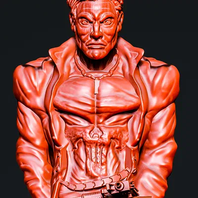 Tượng Punisher - Mô hình Phản Anh Hùng Marvel cho dân mê 3D
