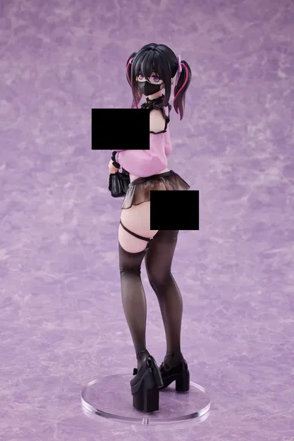 Cô Gái Goth Sexy Phong Cách Anime / Hentai (NSFW) - Mô Hình 3D - Image 1