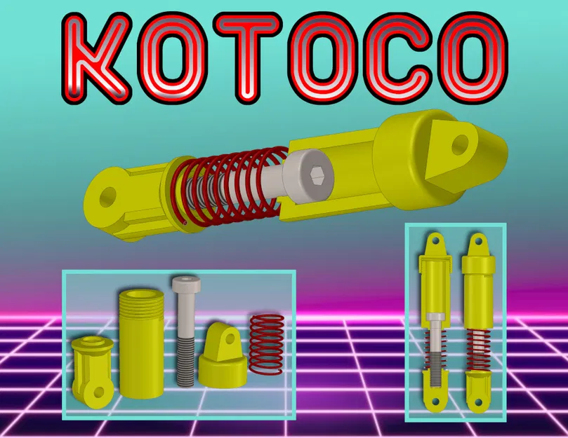 Phuộc nhún RC Buggy 1:10 tự in 3D - Image 4