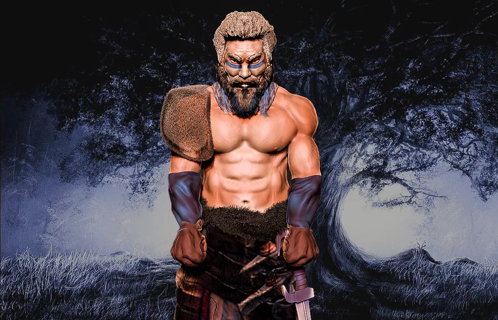 Mô Hình "Barbarian" - Chiến Binh Man Tộc Mạnh Mẽ Cho Bộ Sưu Tập - Image 1