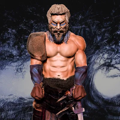 Mô Hình "Barbarian" - Chiến Binh Man Tộc Mạnh Mẽ Cho Bộ Sưu Tập