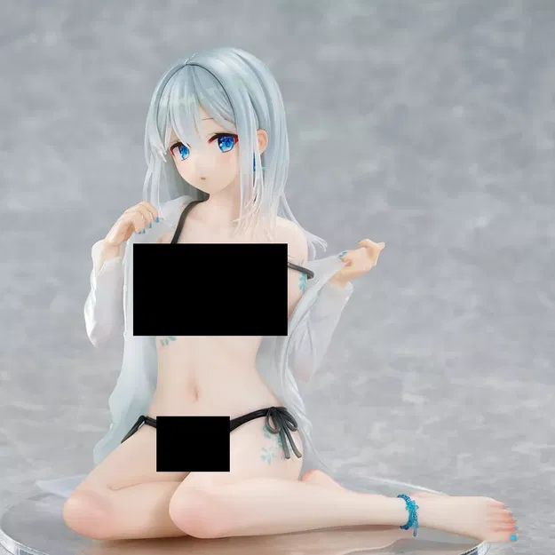 Cô Gái Anime / Hentai Sexy Tư Thế Ngồi (STL) - Image 1