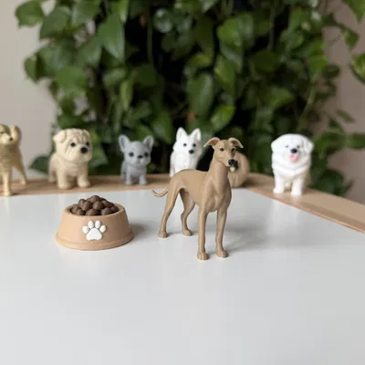 Greyhound – Mô hình chó săn thon gọn realistic