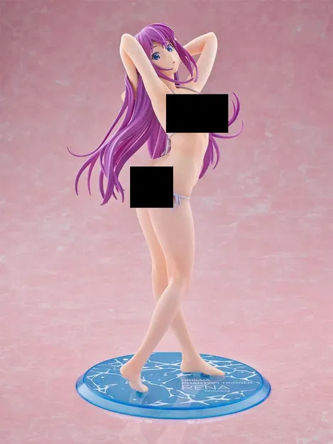 Cô Gái Anime/Hentai Dáng Cong Mặc Bikini (Mô Hình In 3D) - Image 1