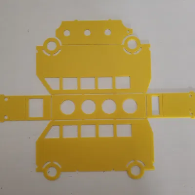 Khay cắm bút hình xe buýt – in phẳng (Bus pen holder - flat print)