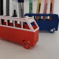 Khay cắm bút hình xe buýt – in phẳng (Bus pen holder - flat print) - Thumbnail 3