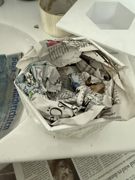 Cardcast | Khuôn ép lục giác làm bình hoa carton | Paper Casting - Image 26