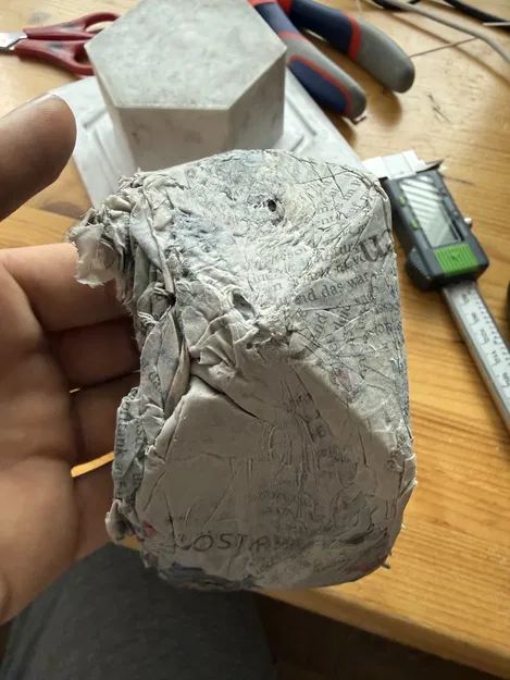 Cardcast | Khuôn ép lục giác làm bình hoa carton | Paper Casting - Image 27